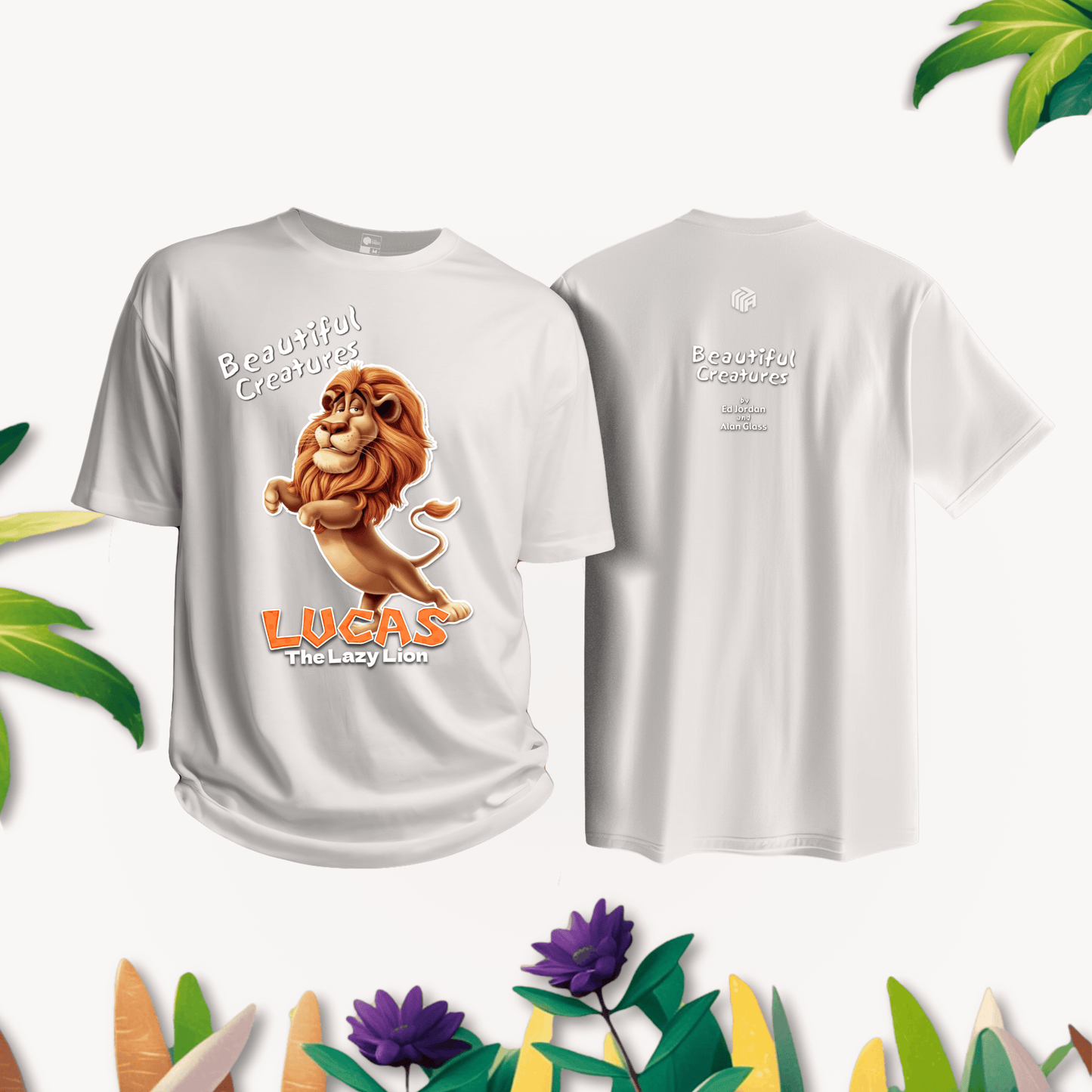 Beautiful Creatures Lucas the Lazy Lion Kids T-Shirt | 100% Cotton, SA Made