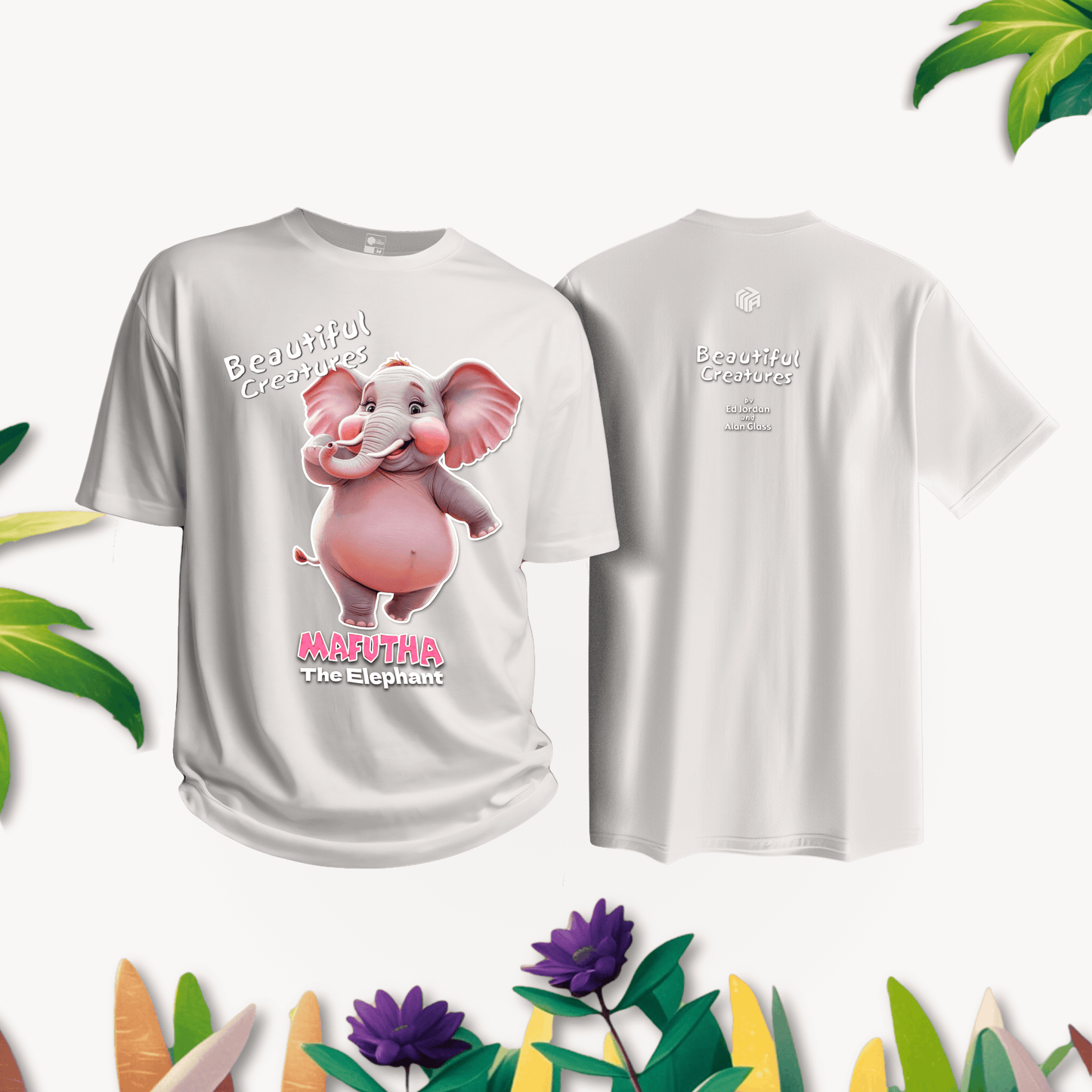 Beautiful Creatures Mafutha the Hungry Elephant Kids T-Shirt | 100% Cotton, SA Made