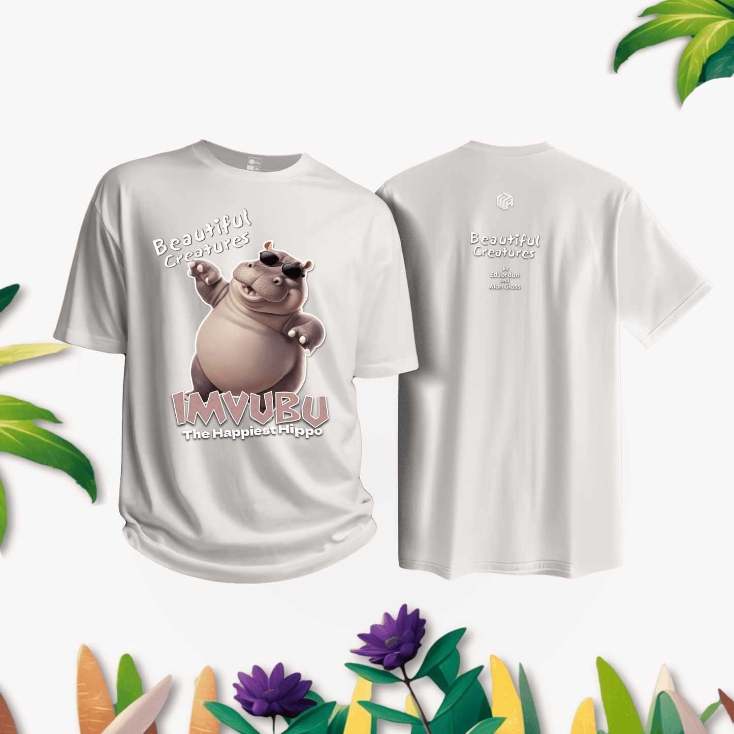 Beautiful Creatures Imvubu the Happiest Hippo Kids T-Shirt | 100% Cotton, SA Made