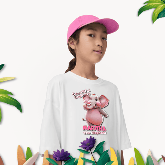 Beautiful Creatures Mafutha the Hungry Elephant Kids T-Shirt | 100% Cotton, SA Made